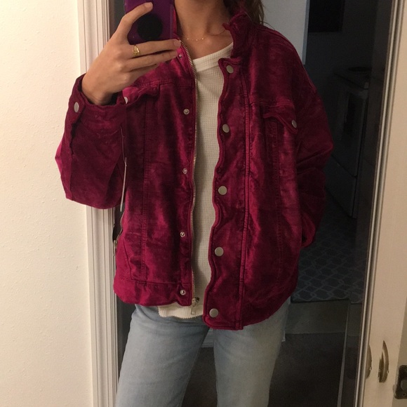 velvet trucker jacket